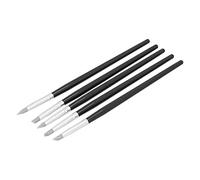 AMONIDA Juego de Herramientas para Esculpir Arcilla de Silicona para Artistas, Modelador de Colores de Arcilla Flexible con 5 Formas de Cabeza, Ideal para Proyectos de Cerámica y Escultura, Ligero y