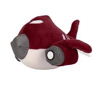 AMONIDA Juguete Chirriante para de Peluche, Juguete Interactivo con Forma de Avión Resistente a Mordeduras, Material de Felpa para Cachorros Felices (Purple)