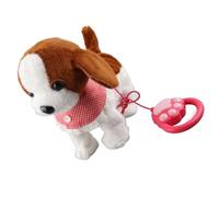 AMONIDA Juguete para Cachorros Que Camina y Ladra, Mascota de Peluche Electrónica, Baile Interactivo para Decoración de Dormitorio de Niños (Brown)