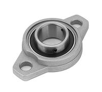 AMONIDA KFL006 Rodamiento Montado en Aleación de Aluminio y Zinc en Miniatura, Rodamiento Autoalineable, Rodamientos de Chumacera Rómbicos con Brida con Interior Ancho, Ideal para Película