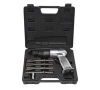 AMONIDA Kit de Cincel de Aire Multifuncional, Herramienta de Martillo Neumático de Alta Resistencia para Sistemas de Escape (Cañón corto de 150 mm)