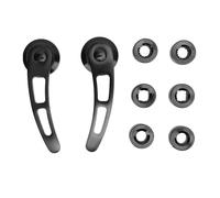 AMONIDA Kit de Manija de Puerta de Aluminio Billet Negro, Elegantes Manijas de Repuesto de 4 1/4 Pulgadas para Autos Clásicos, Aptas para, Nova, Olds, Livianas y Duraderas