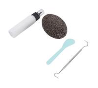 AMONIDA Kit de Piedra para Pelar, Divertido Juguete de Descompresión Relajante para Aliviar el Estrés, Uso Doméstico, 1 Juego de Piedra Ovalada