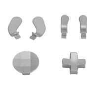 AMONIDA Kit de Piezas de Repuesto de Joysticks de Metal para Controlador One Series 2, Joysticks y Paletas Duraderos para Jugadores, Fácil de Instalar, Incluye 6 de Metal y 4 Paletas (SILVER)