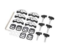AMONIDA Kit de Tuercas de Retención de Pernos de Tapa Dura de Extracción Rápida, Práctico para JK YJ TJ JKU 1995-2018, ABS y Metal Premium
