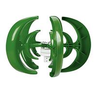 AMONIDA Kit de Turbina Eólica de Ejes Verticales de 800W, Diseño de Linterna Eficiente para Carga de Terraza, Cabina de Barco, Acero de Aleación + Plástico (12V)