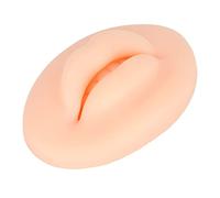 AMONIDA Labios de Silicona 3D, Textura de Piel Auténtica, Labios Falsos de Entrenamiento Suave para Principiantes en Microblading, Bordado, Principiantes, 1 Pieza (Piel clara)