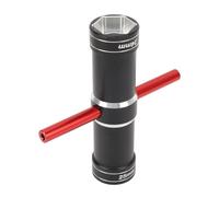 AMONIDA Llave Hexagonal para Rueda de Coche RC, Aleación de Aluminio de 4 Vías, 4,0mm, 5,5mm, 24mm, 25mm para Coche 1/5 RC (Rojo)