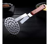 AMONIDA Machacador de Patatas Manual con de Palisandro Diseño Ergonómico para Triturar Patatas y Fresas sin Esfuerzo Acero Inoxidable SUS304 8x28cm Una Unidad