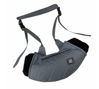 AMONIDA Manguito Calefactor Eléctrico Bolsa Calentadora Ajustable para Actividades Al Aire Clima Fresco 46 X 18 Cm Algodón 1 Unidad (Grey)