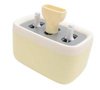 AMONIDA Máquina para Hacer Paletas de Hielo, Fácil Liberación, Reutilizable, Máquina para Hacer Helados Casera, Mini para Helados, Aleación de Aluminio, 3 Cavidades con 6 Varillas para Cocina,