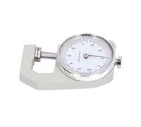 AMONIDA Medidor de Espesor de Metal con Esfera Redonda de Plástico Metálico de 0 a 10 Mm, Medidor de Espesor, Herramienta de Medición de Mm con Caja de Almacenamiento, Ideal para Tableros de Tubos