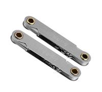 AMONIDA Medidor de Paso de Rosca de Acero Inoxidable Resistente para una Lectura Cómoda, Mide el Paso de Rosca de Tornillo, Juego de 2 Piezas para Imperial/métrico, Bolsa de Herramientas de Tamaño