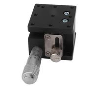 AMONIDA Mesa Deslizante Ajustable con Ejes Z de Etapa Lineal Manual para Posicionamiento de Precisión en Instrumentos ópticos Aleación de Aluminio de 10 Mm