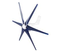 AMONIDA Mini Generador Eólico de 200 W, Turbinas Eólicas de 6 Palas para Generación de Energía Eficiente, Diseño Portátil para Exteriores, Construcción de Aleación y Plástico (12V)