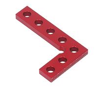 AMONIDA Mini Herramienta de Búsqueda Central Cuadrada Pequeña, Regla Escuadra de Medición Rápida de 90 Grados, Ligera y Práctica para Carpinteros, Color Rojo