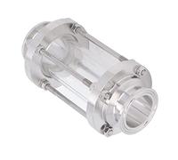AMONIDA Mirilla Sanitaria de Acero Inoxidable 304 de Grado Alimenticio Diseñada para Observación de Flujo de 360 grados en la Industria Alimentaria 1 Unidad (Tubo de flujo de 38 mm/1,5 pulg. DE)