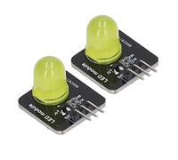 AMONIDA Módulo LED Tablero de Luz de Bombilla Decorativa de 10 Mm para un Fácil Control en la Decoración del Hogar 10PCS 3.3V-5V (MRB050C Amarillo)