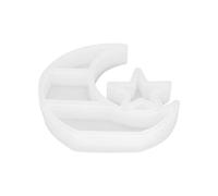 AMONIDA Molde de Caja de Almacenamiento de Silicona Star Moon, Bandeja de Exhibición de Joyería DIY Duradera y Flexible para Organización del Hogar, 24x22,5x4 Cm, 1 Pieza