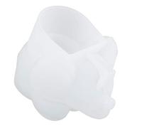 AMONIDA Molde Epoxi con Forma de Elefante, Molde de Silicona de Cristal Flexible para Elaborar una Decoración única, 1 Unidad, 4,8x3,8x3,3 Pulgadas