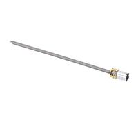 AMONIDA Motor de Engranajes CC con Eje de Salida Largo, Motor de Reducción de Alto par para Robótica y Dispositivos Inteligentes, 160 Mm de Longitud, Color Cobre, 1 de Reducción (DC12V 300RPM)