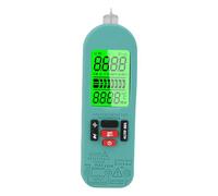 AMONIDA Multímetro Digital, Probador de Temperatura de Resistencia de Capacitancia de Frecuencia de Corriente de Voltaje Manual Automático, Multímetro de Carga Tipo C con Batería Recargable, Ideal