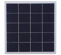 AMONIDA Panel Solar de Polisilicio de 4W y 5V, Liviano para Proyectos de Bricolaje, Hecho de Material Duradero, Tamaño 172x175x2 Mm (4w)