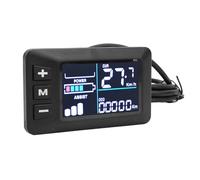 AMONIDA Pantalla de Bicicleta Eléctrica Pantalla LCD a Color Panel de Control de Medidor de 6 Pines para una Experiencia de Ciclismo Moderna ABS Duradero