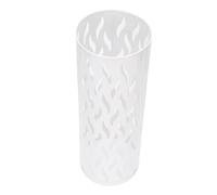 AMONIDA Paragüero, Soporte Redondo de Metal para Entrada, Organizador de Paraguas Hueco en Forma de S, Ideal para Hotel de Oficina en Casa (WHITE)