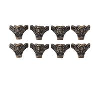 AMONIDA Patas Decorativas Duraderas de Bronce para Gabinetes Pequeños, Protectores de Aleación de Zinc, 8 Uds.