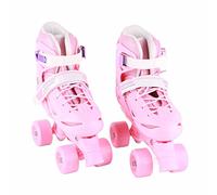 AMONIDA Patines de Ruedas para Niños Patines de Ruedas Ajustables con Luz para Niños y Niñas - Diseño de 8 Seguro y Cómodo - Ideal para Diversión Al Aire - Talla M 21-23 CM