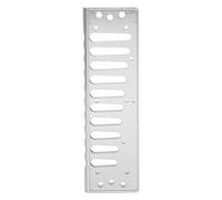 AMONIDA Peine de Armónica para Arpa de Blues SP20 de 10 Agujeros, Aleación de Aluminio Ligera, Interpretación Cómoda, Acabado Dorado/plateado, 1 Unidad (SILVER)