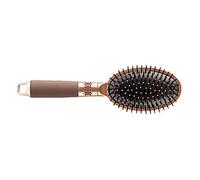 AMONIDA Peine Ovalado para Cabello Rizado con Gasbag Características de Masaje para Uso Doméstico Color Café 1 Unidad