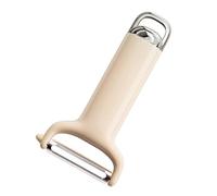 AMONIDA Pelador de Cocina Multifuncional, Pelador de Frutas y Verduras de Acero Inoxidable, Práctico y Eficiente, para Uso Doméstico (Beige)