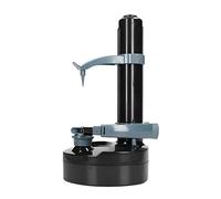 AMONIDA Pelador de Patatas Eléctrico, Cortador Automático Multifuncional para Cocina, Herramienta de Pelado Fácil con 2 Cuchillas (BLACK)