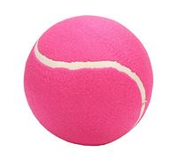 AMONIDA Pelota de Tenis Gigante de 8 Pulgadas, Juguete Inflable Duradero de Fieltro de Felpa para Niños, Mascotas, Juego Al Aire (Pink)