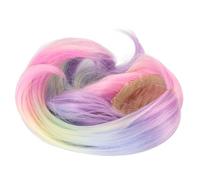 AMONIDA Peluca de Muñeca Articulada con Bola 1/6, Pelo Delicado de Fibra Sintética para Muñecas de 15,5-17cm que Mejora el Encanto y el Estilo (COLOR)