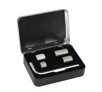 AMONIDA Pesas para Tacos de Billar, 4 Pesas de Aluminio Ajustables de 0,3 Oz a 1,5 Oz, Juego de de Billar con Llave Hexagonal, Ideal para Cuetec Cue