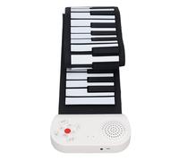 AMONIDA Piano Enrollable de 49 Teclas para Niños y Principiantes, Teclado Eléctrico de Silicona Flexible con 8 Tonos y 6 Canciones para Practicar el Aprendizaje