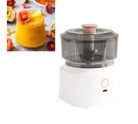 AMONIDA Picadora de Alimentos Eléctrica Inalámbrica, Potente Picadora de Carne para Cocinar y Preparar Comidas, Cuerpo de Plástico Duradero (WHITE)