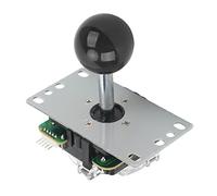 AMONIDA Piezas de Repuesto para Juegos de, Joystick DIY, Sensación Ligera en la Mano para un Uso Cómodo, Aplicable para, Fanáticos de los Juegos de Lucha (BLACK)