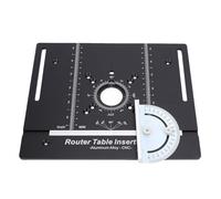 AMONIDA Placa de Inserción de Mesa Enrutadora Resistente Al Desgaste, Duradera, con Guía de Calibre de Inglete para Recorte Eléctrico