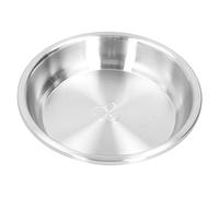 AMONIDA Plato Resistente de Acero Inoxidable para Cocina Casera, Plato para Servir Sopa y Ensalada con Pulido de Espejo, Duradero y Reutilizable para Vajilla (#2)