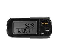 AMONIDA Podómetro 3D, Contador de Pasos Preciso, Podómetro con Pantalla LCD Grande con Memoria de 30 Días, Ideal para Caminar, Millas, Kilómetros, Contador de Calorías y Monitor de Tiempo de