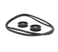 AMONIDA Polea Loca en V, Kit de Polea Loca Plana con Correa de Transmisión 75605024 75605032, para Reemplazo de Cortadora de Césped XT1, XT2 Series 247202420 y 247204430