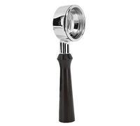 AMONIDA Portafiltro sin Fondo de 58 Mm, Portafiltro de Aleación de Aluminio con de Madera, de Cesta de Filtro de 58 Mm para Expobar Wega Gemilai Casadio Ascaso Sanremo Bezzera Royal (#4)