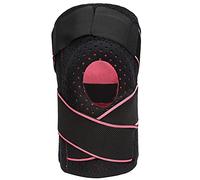 AMONIDA Protector de Rodillera Deportiva Transpirable con Almohadilla de Silicona para Fitness y Correr Ajustable 1 Pieza Negro + Azul