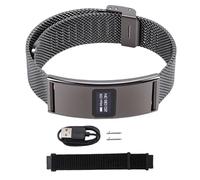 AMONIDA Pulsera Inteligente, 5.3 Fitness Tracker con Notificación de Llamadas y Seguimiento del Ciclo Menstrual, para iOS Natación Correr Yoga Monitoreo del Sueño (Black)