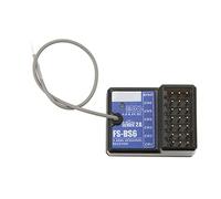 AMONIDA Receptor RC 2.4GHz AFHDS2A 6CH Alto Rendimiento con Función Giroscopio para Coche y Barco RC Gris Transparente 1 Unidad
