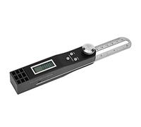 AMONIDA Regla de ángulo de Alta Resolución del Transportador Digital de Acero Inoxidable para una Medición Precisa (0-360°)